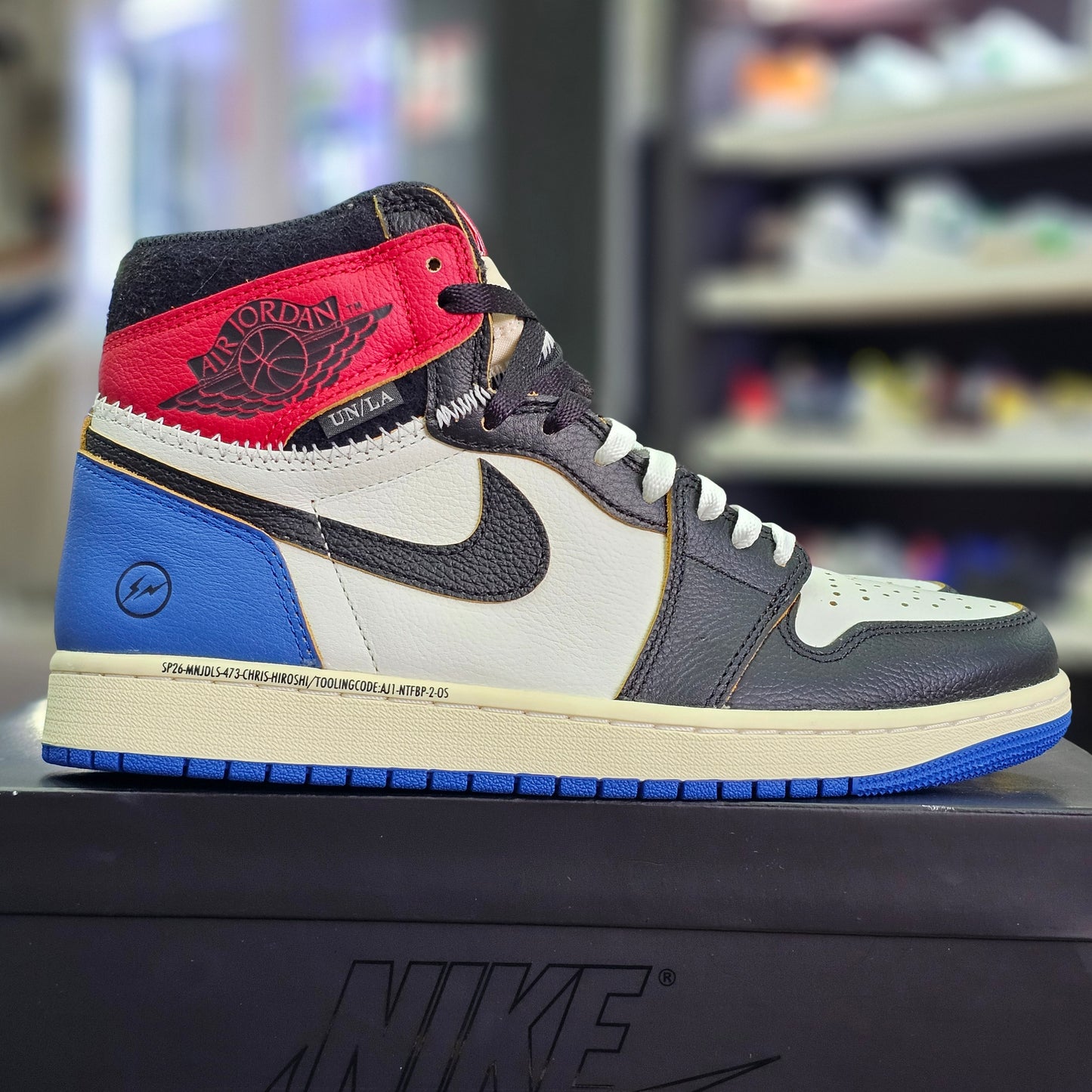 Jordan 1 Retro High OG x Fragment Design x Union LA Varsity Red