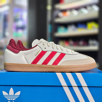 adidas Samba OG White Scarlet Shadow Red