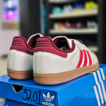 adidas Samba OG White Scarlet Shadow Red