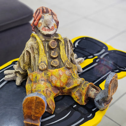 Jeanne Valentine Paper Mache Clown