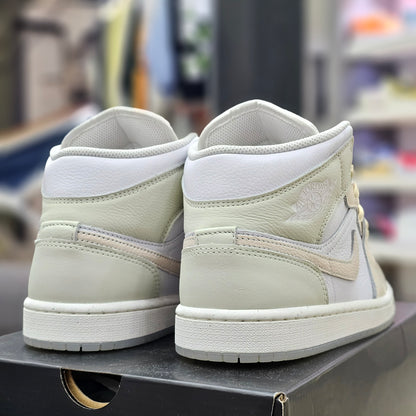 Jordan 1 Mid White & Sea Glass