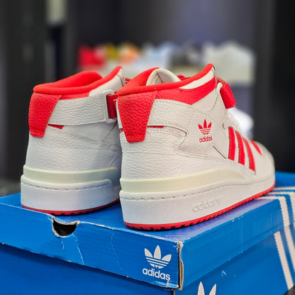 adidas Forum Mid White Vivid Red