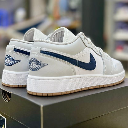Jordan 1 Low White Midnight Navy